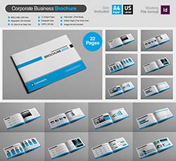 indesign模板－产品手册(22页/通用型)：Corporate Business Brochure V1